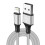 3 m langes, nylonummanteltes USB-Kabel, kompatibel mit iPhone, blau 3