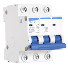 Interruttore automatico miniaturizzato AC400V6/10/16/20A3Polare MCB Interruttore di sicurezza DZ47-63 (16A)