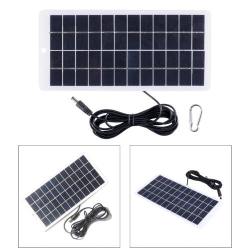 10W USB Solar Panel,12V High-Performance Polysilicon Module Waterproof Solar Charger with Solar Cell for Camping 1