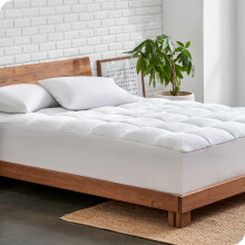 Bare Home Pillow-Top Mattress Pad for College Dorms, Reversible Topper, Twin XL