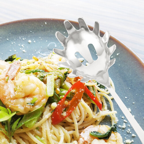 Versatile Spaghetti Server Stainless Steel Noodle Spoon Practical Spaghetti Spoon 2