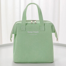 Borsa porta pranzo multifunzione Oxford di grande capacità, impermeabile con cerniera, per picnic all'aperto e conservazione degli alimenti, verde