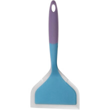 Spatola da frittura a bocca larga in silicone bicolore trasparente, spatola tamagoyaki traslucida, utensili da cucina, spatola in silicone