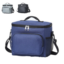 Boîte à lunch réutilisable, sac isotherme pour le bureau et les pique-niques, sac fourre-tout souple, bleu