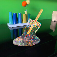 Clearance! Tswift Desktop Ornament, Floating Melting Popsicle Resin Artifact, Summer Cool Home Decoration, 1Pc