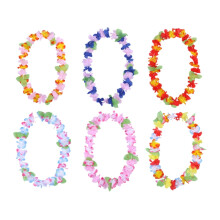 Eease Lot de 6 guirlandes hawaĂŻennes de fleurs pour accessoires de fĂŞte sur la plage
