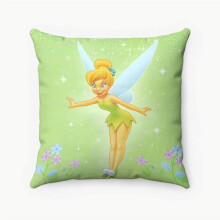 AIVO Tinkerbell Federa per cuscino personalizzata in poliestere filato, federa quadrata decorativa per cuscino da letto, divano, decorazione per la