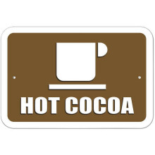 Panneau chocolat chaud