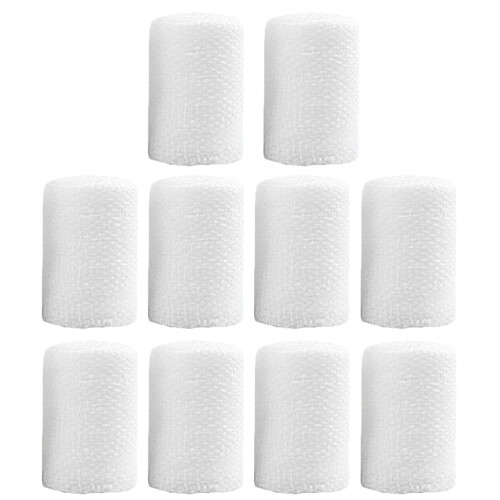 10 rouleaux de bandage extensible en gaze de coton