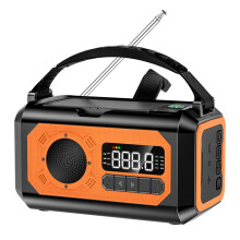 H17 hand-cranked generator radio compass flashlight solar power bank outdoor field lighting emergency light