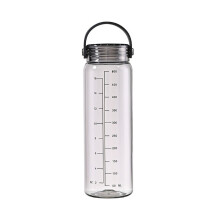 Warkul 17oz Water Bottle Clear Water Bottle Portable Large Capacity Leak-proof Water Bottles with Scale Travel Sports Cup for Men Women
