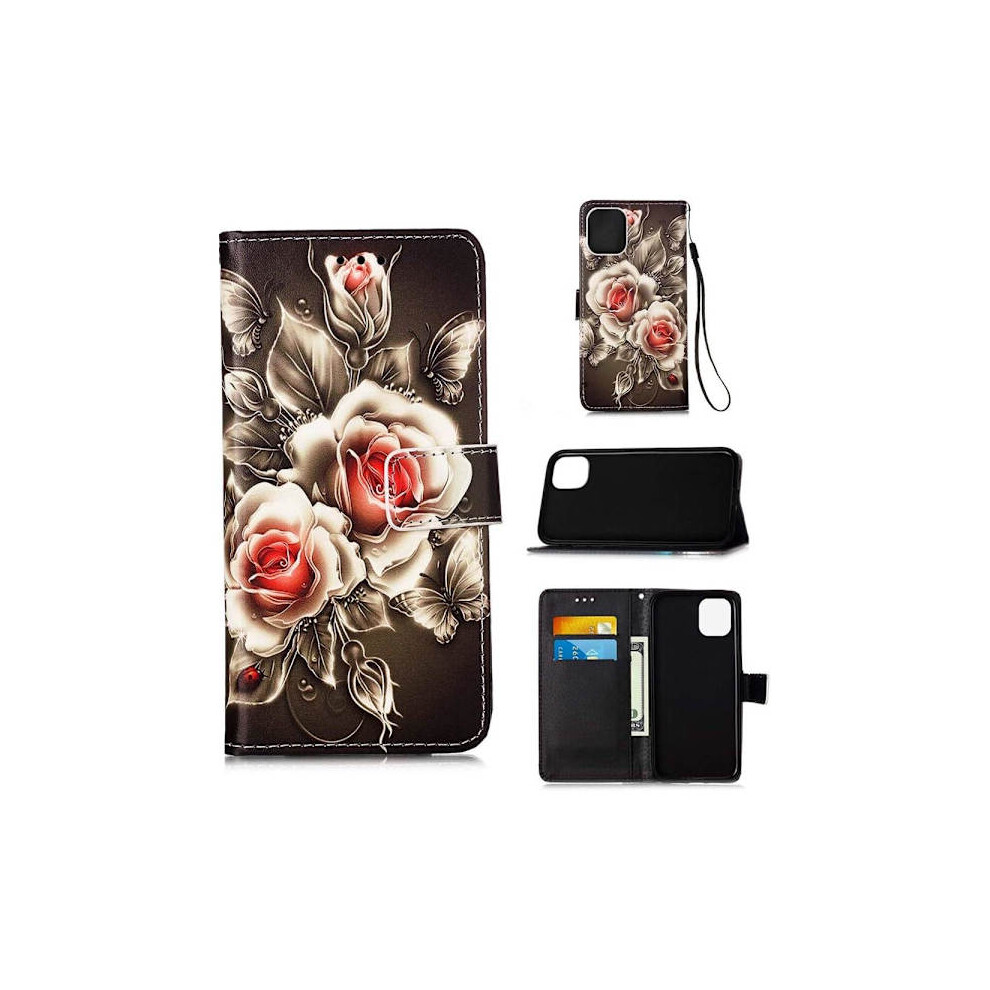 Wallet Case Compatible With Iphone 12 Pro Max Â Roses 9083649075579