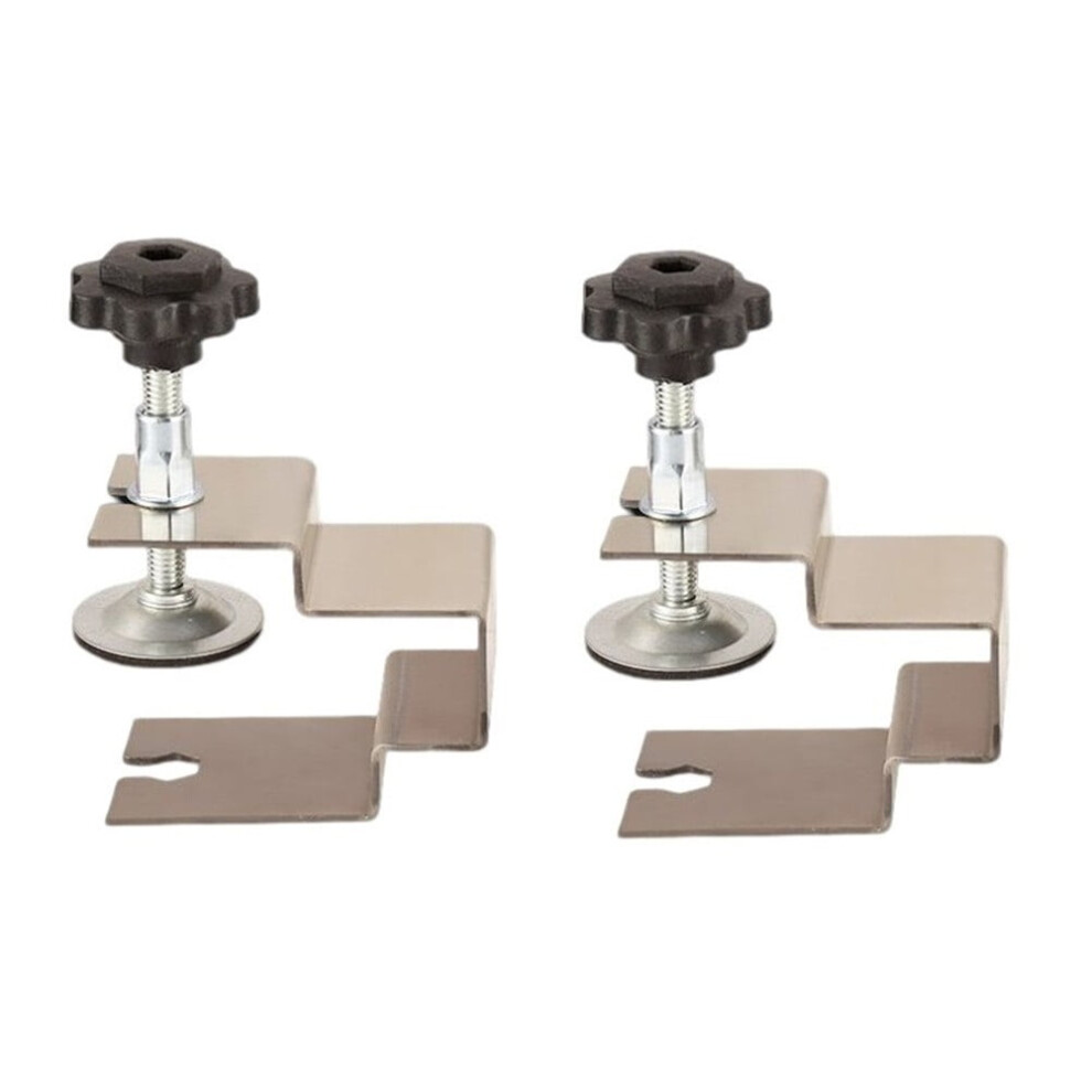 2Pcs Woodworking Jig Cabinet Tool Drawer Front Installation Clamp Panel Clips 9083649076071