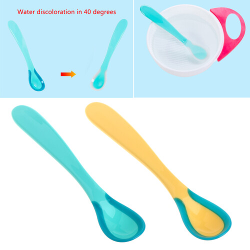StoBays Baby Spoons Temperature Sensing Spoon Feeding Dishes Feeder Flatware 1