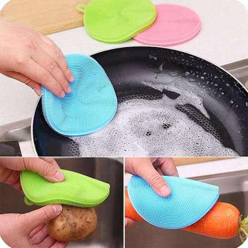 4-Pack - Dishwashing Sponge / Silicone Sponge - Dishwashing multicolor