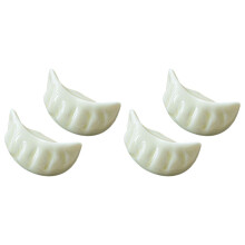 4Pcs Creative Chopsticks Rest Chic Chopstick Holders Fork Spoon Racks (White)