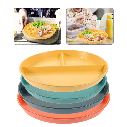Eease 4pc Divided Serving Dishes Appetizer Platter Veggie Tray Organizer 2