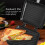 Double Sided Sandwich Maker Pan with Nonstick Surface and HeatResistant Handle for Grilled Paninis 2