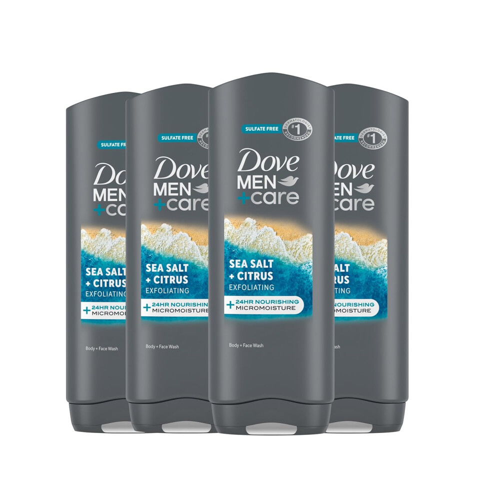 Dove Men + Dove Men+Care Body+Wash Sea Salt+Citrus 4Count