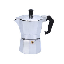 Aluminum Moka Pot 3 Cup Italian Stovetop Espresso Maker for Rich Brewing Gas and Electric Compatible