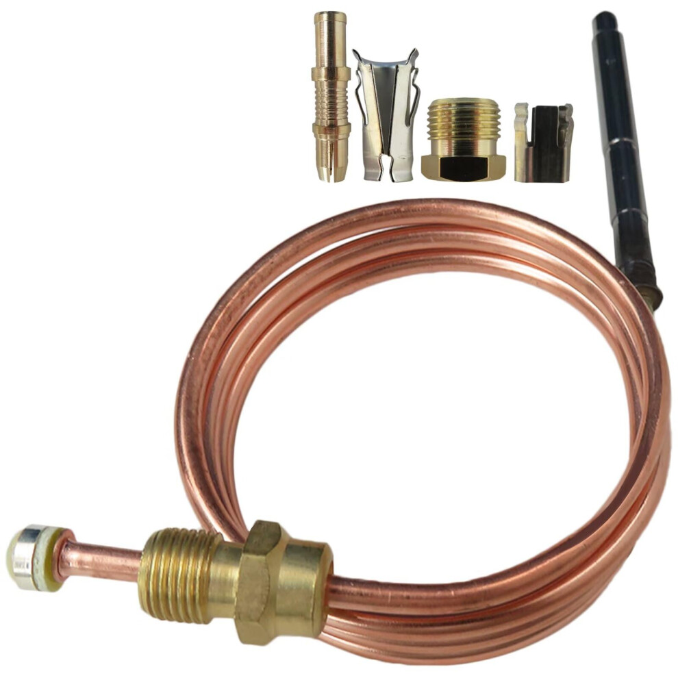 Universal Thermocouple 24 Inch Snapfit For Robertshaw Gas Heaters, 750C Temp Resistant 9174973047285
