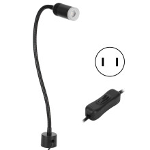 Flexible Hose Gooseneck Lamp 5W LED Magnetic Work Light Strong Adhesion Corrosion Resistant Aluminum Alloy Lighting For Workshop Machinery