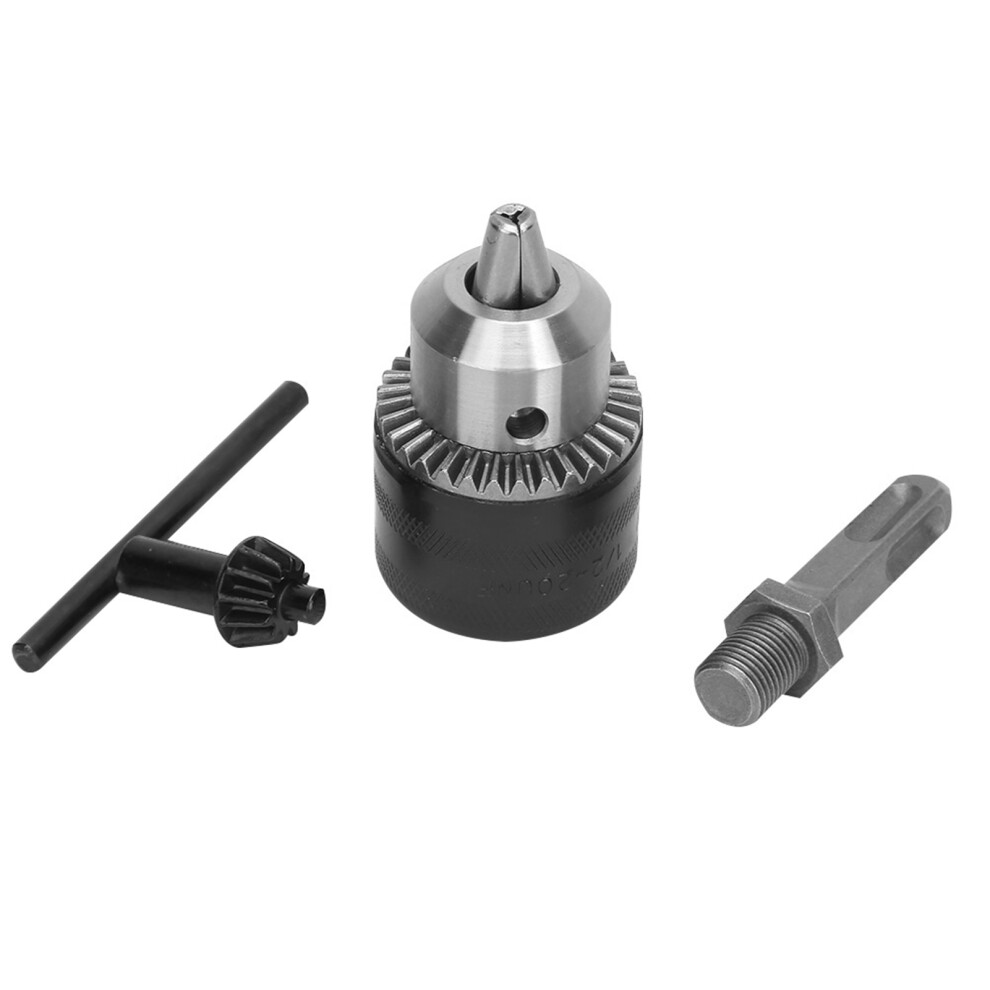 1/2 Inch Square Female Adapter Equipped Drill Chuck, Air Impact Wrench Converter With Keyed 3-Jaw Chuck Design, Multifunctional Drill Attachment 9464372508365
