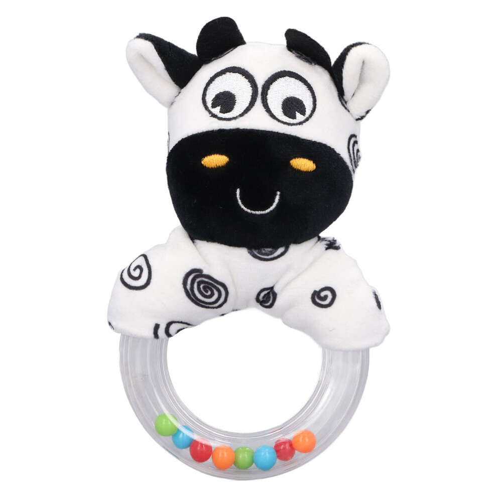 Multi-Sensory Crinkle Rattle & Textures Baby Toy, Soft Animal Activity Soft Toys with Interactive 3D Teethers Musical Functions, Plush Stroller