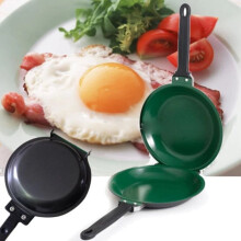 Aufmer Double Side Pan Haofy Double Side Pancake Griddle Molds Non-stick Ceramic Coating Flip Frying Pan Pancake Maker Household Kitchen Cookware
