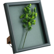 8 inch handmade commemorative photo frame dried flower butterfly specimen glass photo frame table, pink