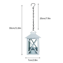 WinysinRetro Hanging Wrought Iron Candle Holder European Style Romantic Hanging Lamp Decoration Candle Holder