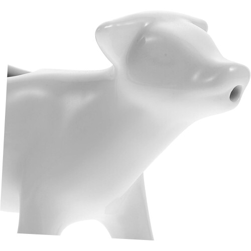 Ceramic Milk Pitcher with Lid Cow Shaped Coffee Frothing Cup MultiPurpose Easy Clean 2