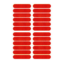 Toudaret 24Pcs Scooter Decal Wear-resistant Self-adhesive Reflective Waterproof Anti-fade Improve Riding Safety Wheel Decal for Scooter M365/Pro