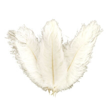 10 pcs Ostrich Feathers Plume Centerpiece Wedding Party Table Decoration 30-35cm White