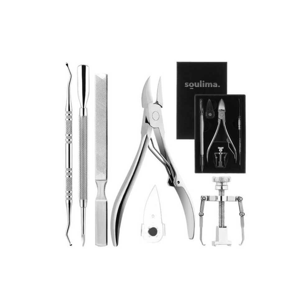 Pedicure set for ingrown toenails / Pedicure for nails - 6-piece silver