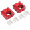 Handlebar Riser, 22mm/28mm Motorcycle Handlebar Fat Bar Riser Brackets Adapter 1