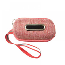 Prettyui Pet Cats And Dogs Portable And Fashionable Poop Bag Dispenser Storage Box Red