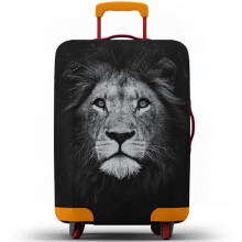 Suitcase Protective Case with Animal Print - Dustproof Suitcase Cover Lion S