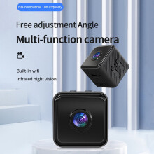 SUSUchens 1080P WiFi Smart Home Security Camera with Infrared Night Vision HD-compatible Motion Detection Home Security Camera Black