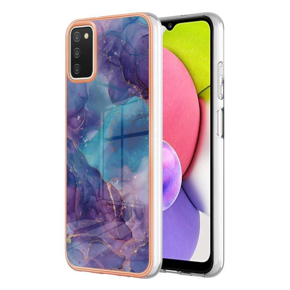 Compatible With Samsung Galaxy A03s Case Marble Shockproof Tpu Silicone Bumper 9071309797053