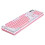 Wired Gaming Keyboard Keyboards Computer Electronic Pink Abs Office 1