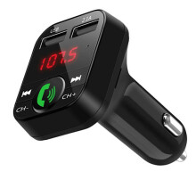 FM-zender X10 met Bluetooth handsfree 4-in-1 Zwart Zwart