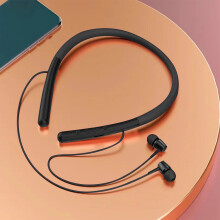 Cuffie con archetto da collo Bluetooth 5.0, auricolari con cancellazione del rumore, stereo HIFI, batteria a lunga durata, bassa latenza.