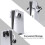 Ganci bianchi per cuffie compatibili con console PS5 e PS5 Slim, salvaspazio per vari controller e dispositivi VR. 7