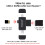 jixopn3in1Smart Memory MicroSD Card Reader, Διπλή κάρτα USB C3.0, Αντισεισμική, Plug & Play, συμβατό με Apple OTG 2