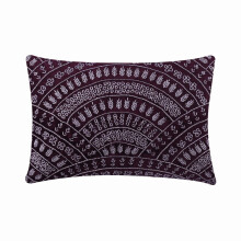 Fodere per cuscini rettangolari viola 30x40 cm, fodere per cuscini lombari a righe in velluto, motivo astratto stile Art Déco - Prisma viola
