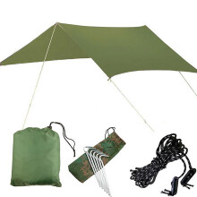 Blateno Camping Tent Rain Tarp 3 X 4 M Ultra-Light Sun Protection Backpack