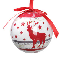 Set di decorazioni natalizie, decorazioni per albero di Natale con lampadine a stile multiplo da 2,8 pollici, palline decorative per feste in