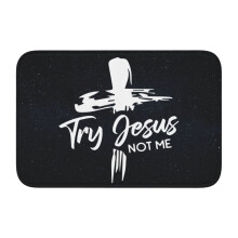 Tapis de bain antidérapant ultra doux « Jésus, pas moi » pour salle de bain, cuisine, chambre et autres pièces de la maison, 40 x 60 cm (15,75