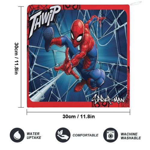 Χειροπετσέτες Spider-Man για το μπάνιο, Βαμβακερές πετσέτες προσώπου απαλές 1